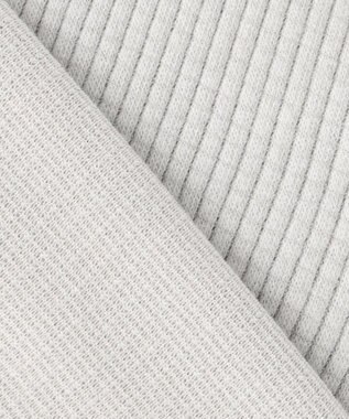 JOSEPH ABBOUD MOUNTAIN 【吸湿発熱/ソフト】ソフトウォームワッフル ハーフジップ カットソー ライトグレー系