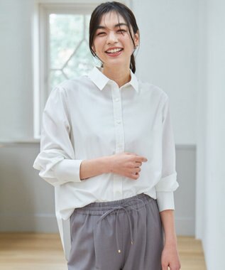 ANY エニィファンクションシャツブラウス ホワイト