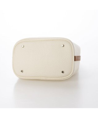 UNBILLION カシュカシュ cachechche / ヒネリ金具ベルトシボミニバッグ アイボリーミックス