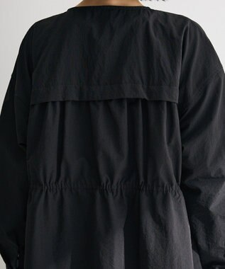 Green Parks ギャザードロストワンピース Black