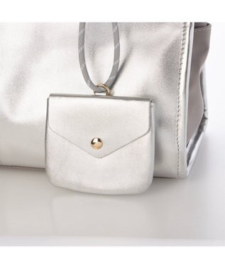 UNBILLION ペルケ perche / 牛革×ナイロンランドスケープトート シルバー