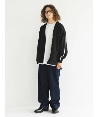 CRAFT STANDARD BOUTIQUE 【リサイクル】ラインカーディガン Black