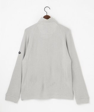 JOSEPH ABBOUD MOUNTAIN 【吸湿発熱/ソフト】ソフトウォームワッフル ハーフジップ カットソー ライトグレー系