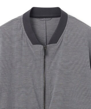 JOSEPH HOMME スーパーストレッチウェザー　ジップアップブルゾン ライトグレー系