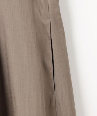 自由区 L 【洗える】シルキータック ワンピース シナモン