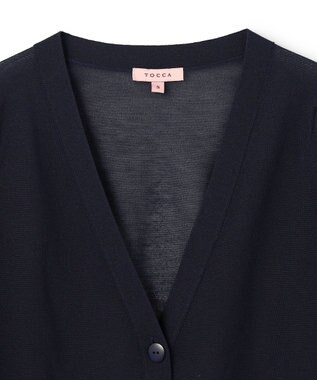 TOCCA 【星風まどかさん着用】SHEER CARDIGAN カーディガン ネイビー系