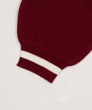 WEGO VネックグラフィックニットBIGプルオーバー ワイン