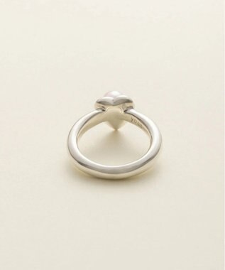 yoaa シルバー925 ハートピンクアコヤパールリング シルバー925