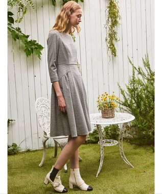 TOCCA 【洗える】MEMORY OF AUTUMN ドレス ブルー系