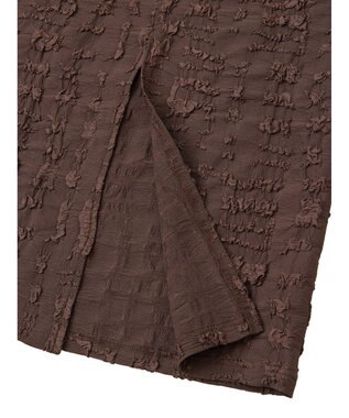 Green Parks ・ＳＵＧＡＲ　ＳＰＯＯＮジャカードチェックナロースカート Brown