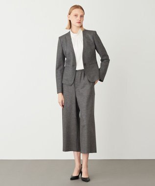 BEIGE， CORBY / ノーカラージャケット C Gray