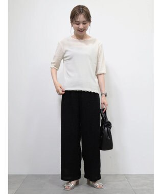 AMERICAN HOLIC シアーベロアＴシャツ Ivory