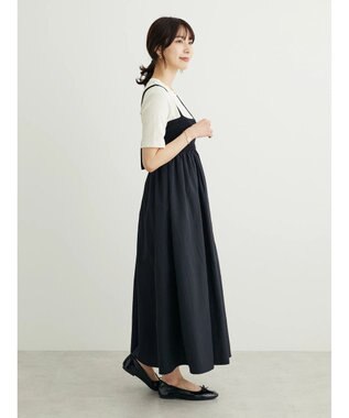 Green Parks BEST PRICE  ５分袖プリーツ加工プルオーバー Ecru