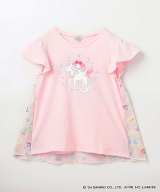 ANY KIDS 【サンリオキャラクターズ×any FAM】バックシャンTシャツ ピンク×マイメロディ