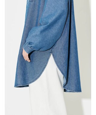 AMERICAN HOLIC デニムブザムバックボタンチュニック Indigo