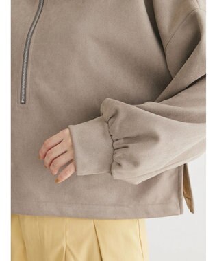 Green Parks ・ＥＬＥＮＣＡＲＥ　ＤＵＥ　スエードポンチハーフＺＩＰ Gray Beige