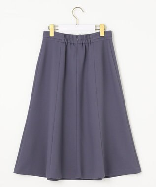 ANY SIS 【洗える】プチベルトフレア スカート ブルー