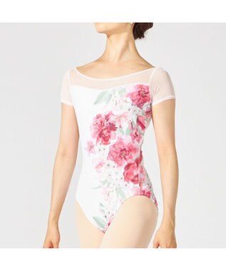 Chacott 【MAY NAGAHISA】キャップスリーブレオタード ラズベリープリント