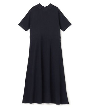 TOCCA 【WEB限定・鈴木ゆうかさん着用】HONEYCOMB MESH KNIT ニットドレス ネイビー系