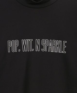 PW CIRCULUS 【吸水速乾 /  UV遮蔽率99.9% UVカット / ストレッチ】【MEN】アニマルグラフィックロングスリーブモックT  ゴルフ ブラック系