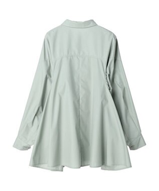 Green Parks ・ｆｕｒｒｙ　ｒａｔｅ　変形キリカエシャツチュニック Gray