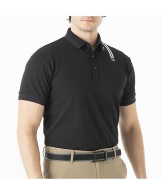 ZERO HALLIBURTON 【吸水速乾・UVケア】 ダブルリブ鹿の子ポロシャツ ZHG-M5S4b 82948 ブラック