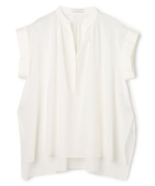 BEIGE， BAC / コットンシアー ギャザーブラウス Off
