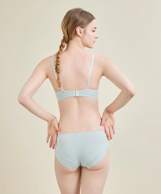 une nana cool 【リニューアル】 しなやかにフィット ポルカドットモールド 3/4カップブラ ミント