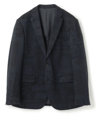 JOSEPH HOMME パッチジャガードジャージー　ジャケット ネイビー系3