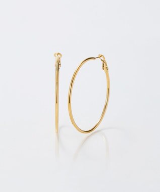 Phoebe 【金属アレルギー対応】ライトフープピアス　ゴールド/ステンレス/大振り ゴールド