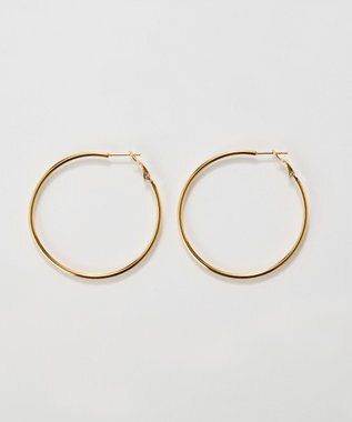 Phoebe 【金属アレルギー対応】ライトフープピアス　ゴールド/ステンレス/大振り ゴールド