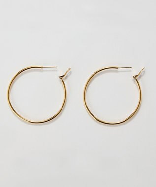 Phoebe 【金属アレルギー対応】ライトフープピアス　ゴールド/ステンレス/大振り ゴールド