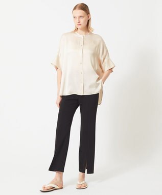 BEIGE， PAULOWNIA / フレアパンツ Black