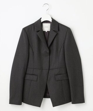 23区 【エステータ】CANONICO カバートクロス ジャケット チャコールグレー