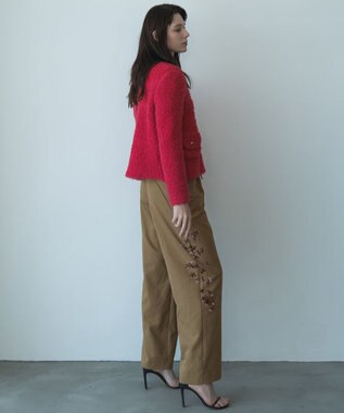 自由区 【カトリエムブーケ】Cahoteux poil ポケットディテールジャケット フューシャ