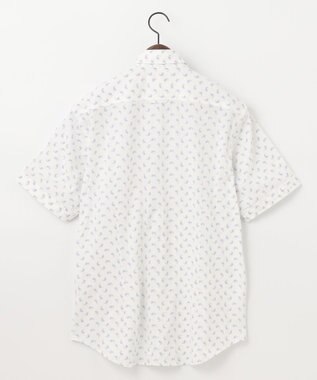 JOSEPH ABBOUD 【イージーケア】 ジャージーペイズリープリントシャツ サックスブルー系5