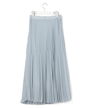 ICB ライトジョーゼットプリーツ スカート スモーキーサックス