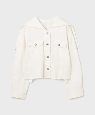 GRACE CONTINENTAL フードジップデニムジャケット キナリ