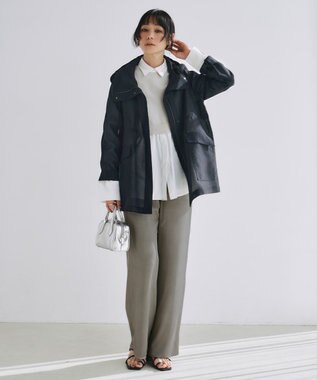 ICB シアーフォルムオーガン マウンテンパーカー ブラック系