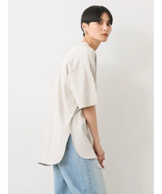 AMERICAN HOLIC 抗菌防臭＋ＵＶカット裾ラウンドカットチュニック Gray Beige