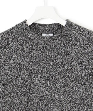 J.PRESS YORK STREET 【UNISEX】ウールカシミヤ クルーニット ブラック系1