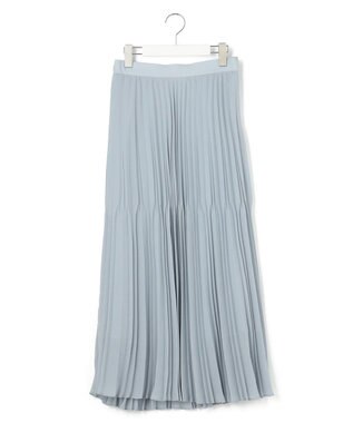 ICB ライトジョーゼットプリーツ スカート スモーキーサックス