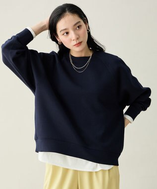 ANY L ダンボールバックリブプルオーバー