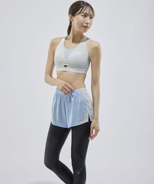 CW-X 【WOMEN】 CW-X ハイサポート タイプ スポーツブラ 【SPORTSゆれケアBra】 メッシュ ユレ・ズレをおさえる ムレにくい マラソン ジョギング 球技 ノンワイヤー レディース HTY178 /ワコール シルバーグレー