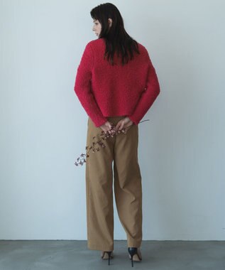 自由区 【カトリエムブーケ】Cahoteux poil ポケットディテールジャケット フューシャ