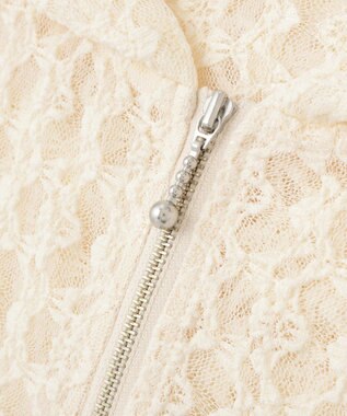 earth music&ecology レースパーカー Ivory