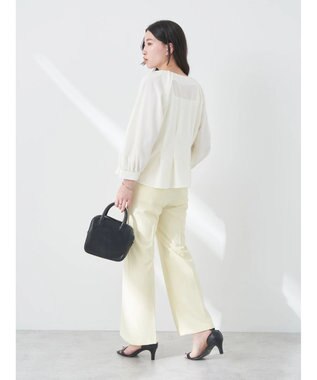 earth music&ecology ペプラムブラウス Ivory
