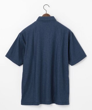 JOSEPH ABBOUD MOUNTAIN 【SPACE／UNISEX】オーガニックスラブプレーティング天竺 ポロシャツ ブルー系
