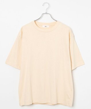 WEGO 【ユニセックス着用ITEM/綿100%/XSSMLサイズ展開】リラックスフィットコットンT ライトベージュ