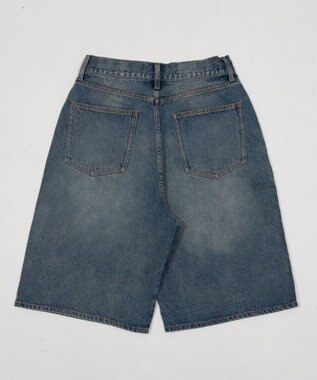 WEGO 【ユニセックス着用ITEM/SMLサイズ展開】スーパーバギーデニムショーツ デニム中濃加工色